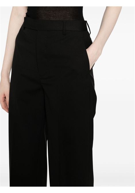 Black straight-leg tailored trousers - women RICK OWENS | RP01D2302ZL09